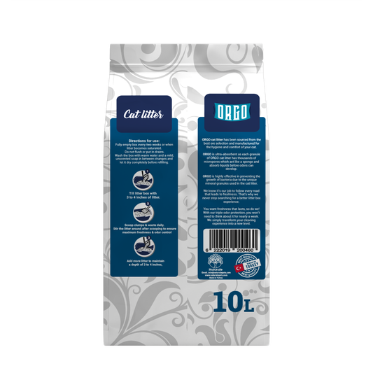 ORGO Clumping Cat Litter – Baby Powder Fresh 10 L