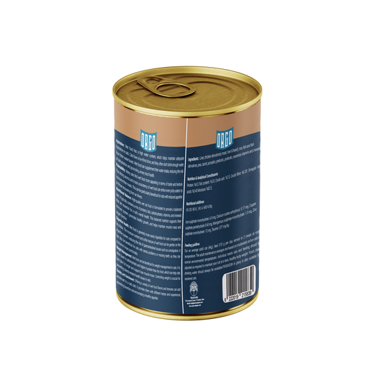 ORGO Wet Canned Cat Food – Liver with Vegetables & Soup (Superfood Mix) for Adult Cats (1+ Years), 400 g