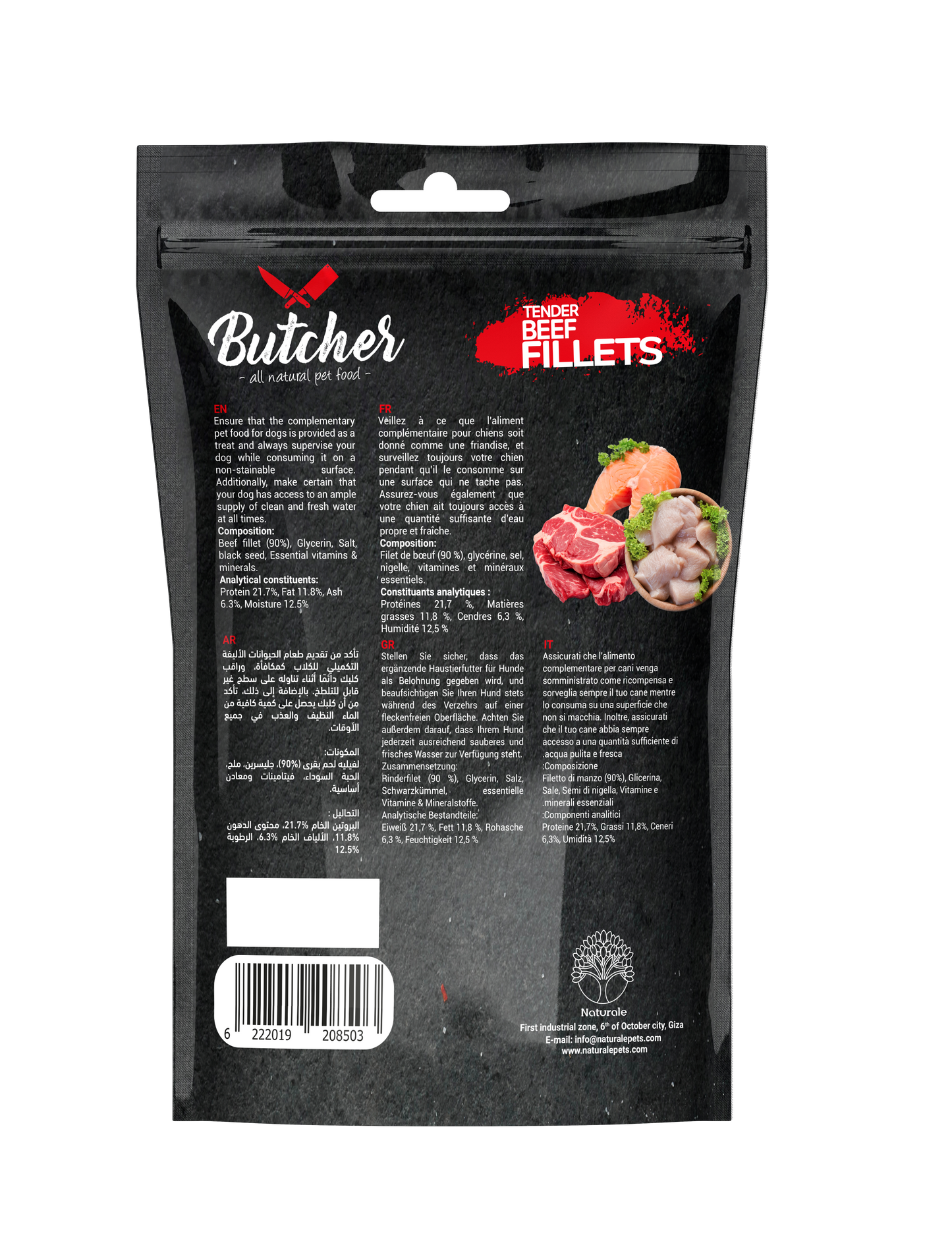 Butcher Tender Fillets for Dogs – 90 g (4 Recipes)