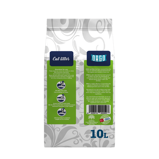 ORGO Clumping Cat Litter – Green Apple Fresh 10 L