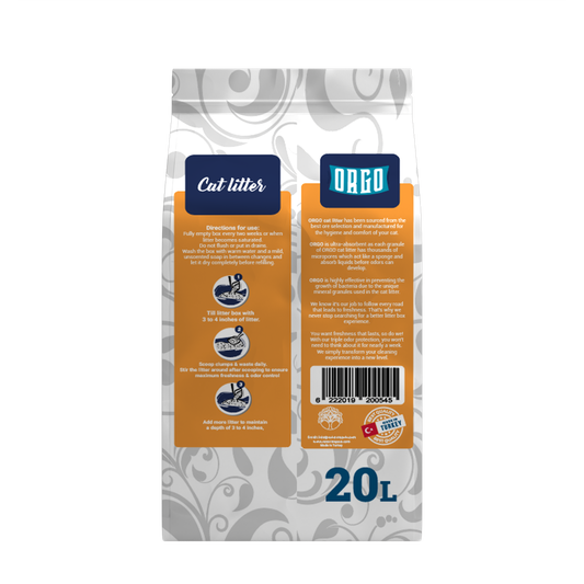 ORGO Clumping Cat Litter – Jasmine Bliss 20 L