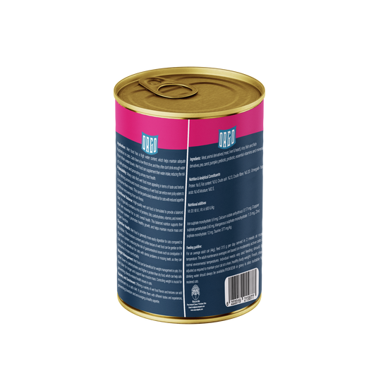 ORGO Wet Canned Kitten Food – Mix Meat with Vegetables & Soup (Superfood Mix) for Kittens (2–12 Months), 400 g