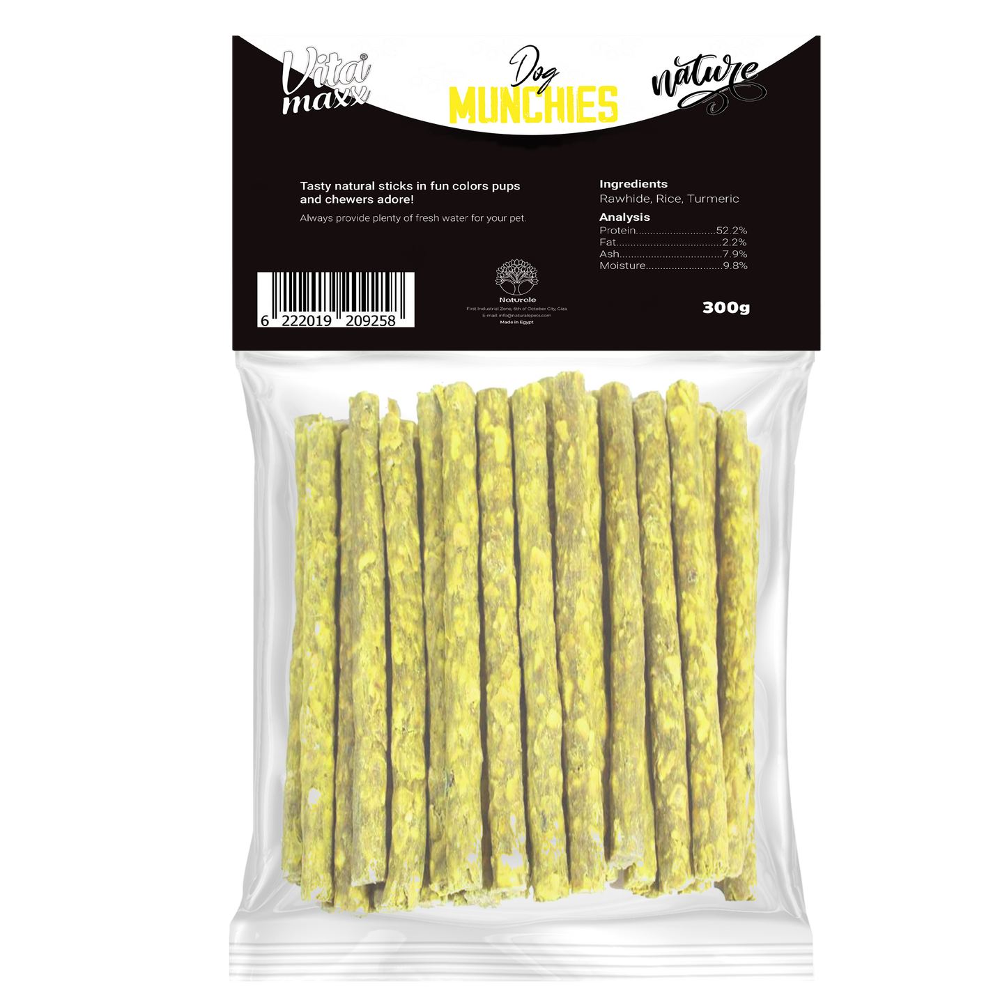 Vitamaxx Dog Munchies Long-Lasting Chewy Treats – Turmeric (300 g)