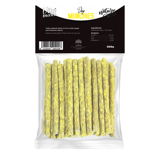 Vitamaxx Dog Munchies Long-Lasting Chewy Treats – Turmeric (300 g)