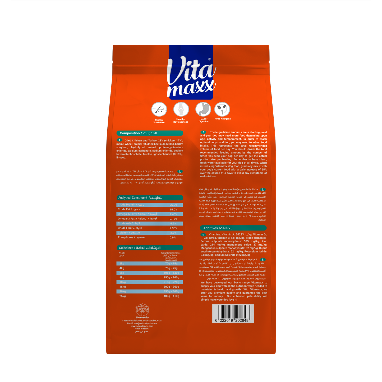 Vitamaxx Adult Dog Dry Food Chicken & Turkey Recipe – 2 kg