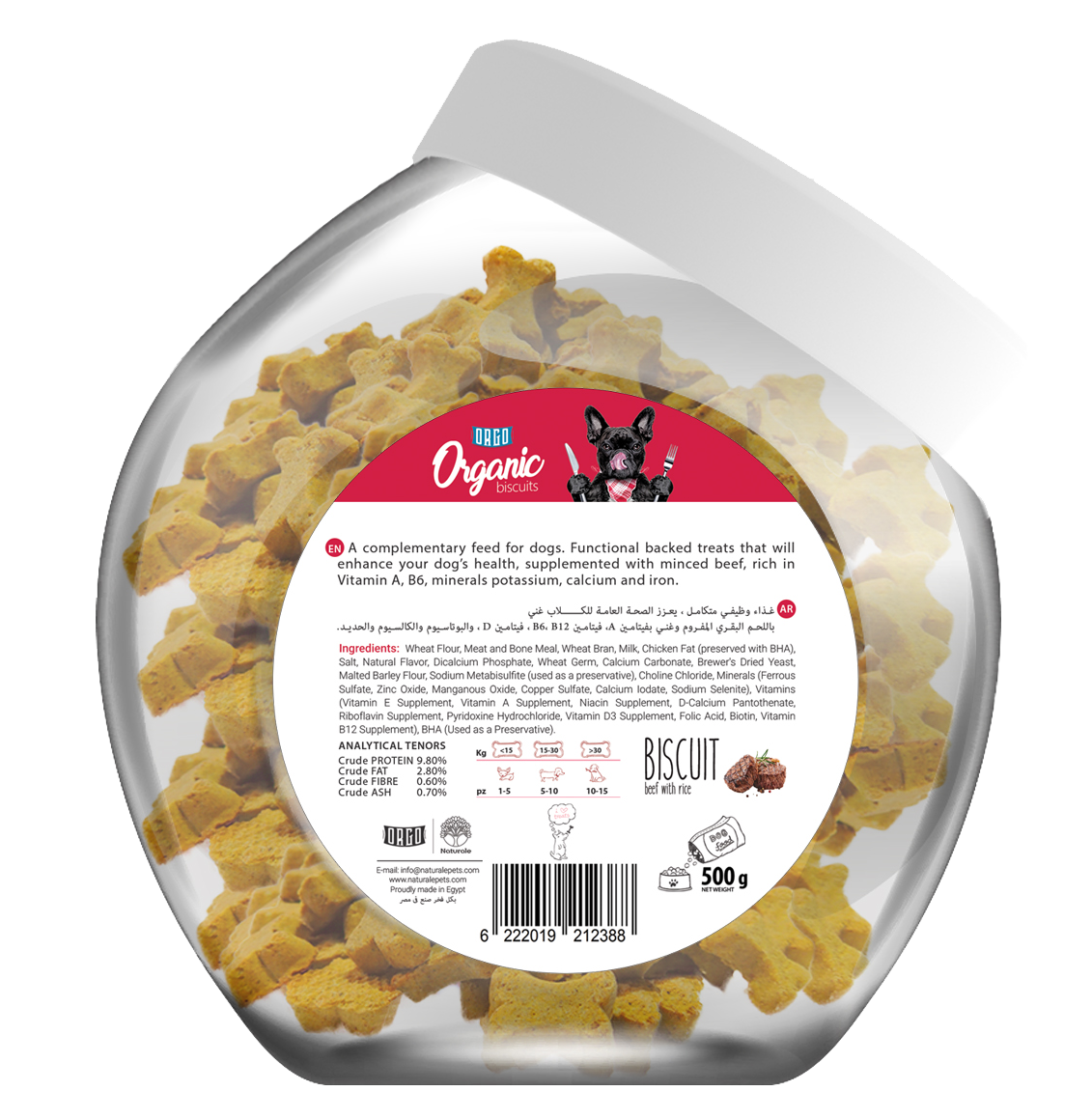ORGO Organic Adult Biscuits — 500 g (4 Recipes)