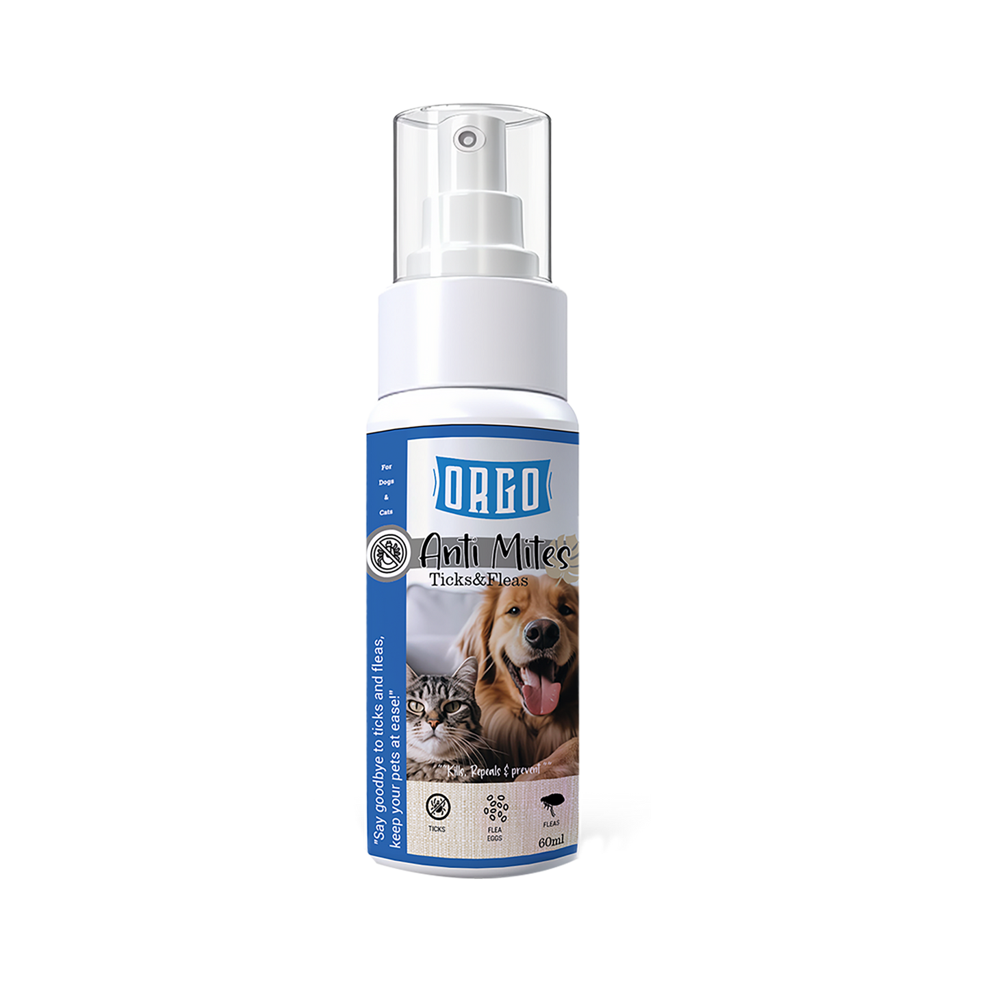 ORGO Anti Mites (Tick & Flea Spray) – 60 ml