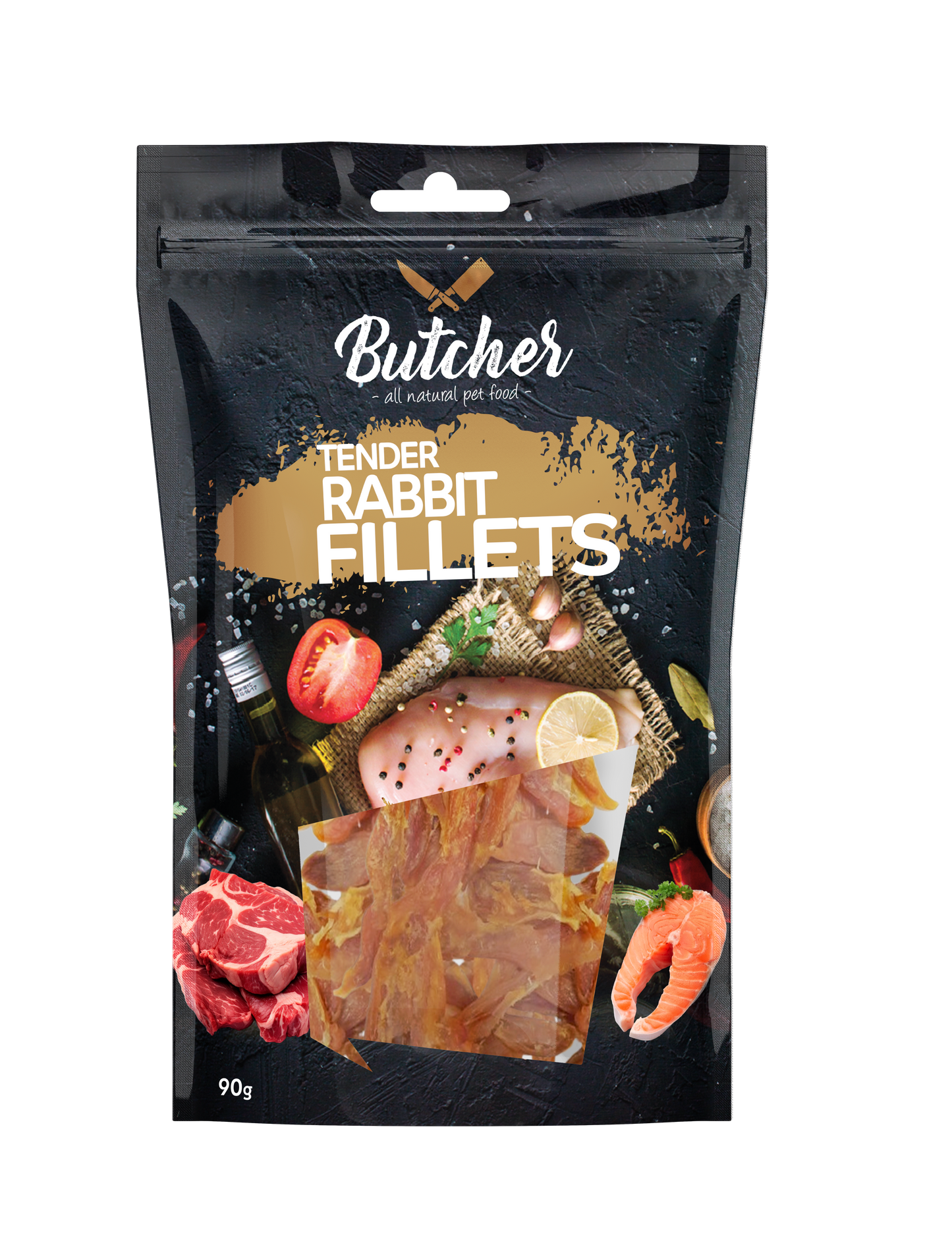 Butcher Tender Fillets for Dogs – 90 g (4 Recipes)