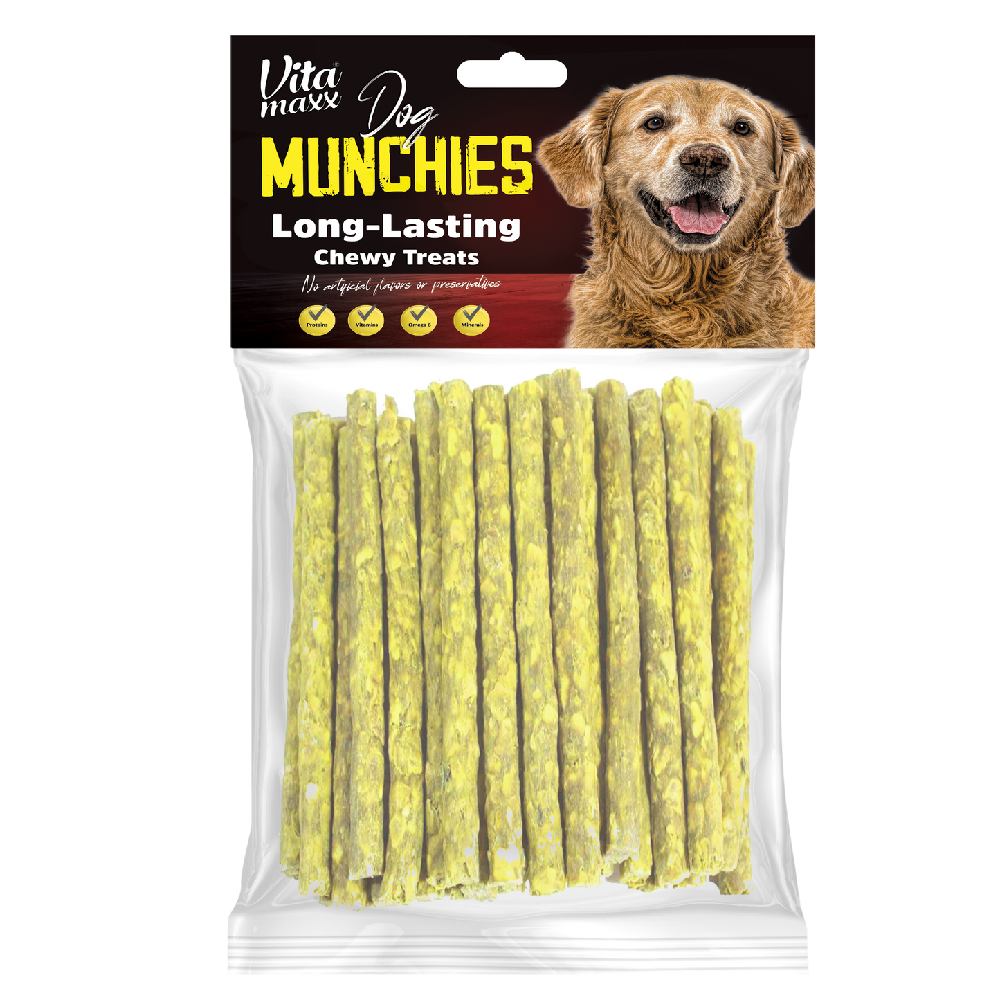 Vitamaxx Dog Munchies Long-Lasting Chewy Treats – Turmeric (300 g)