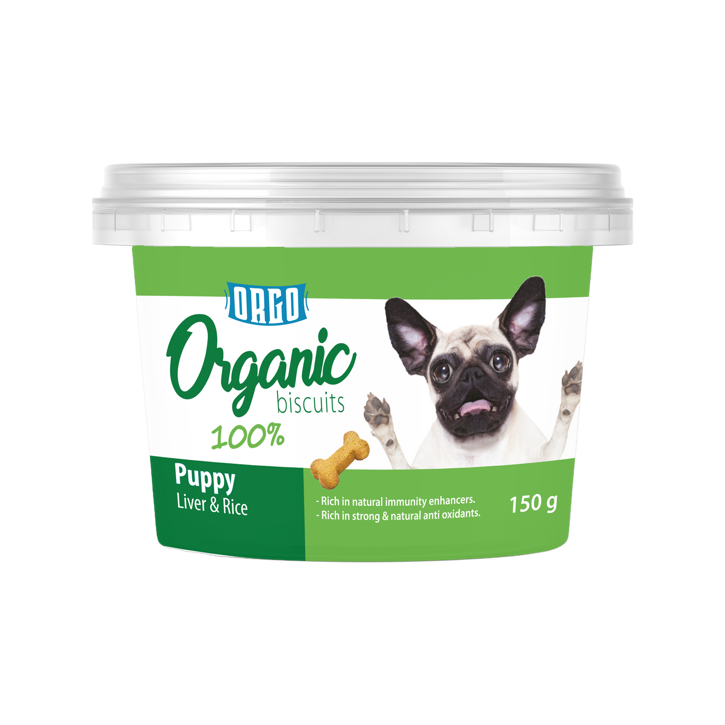 ORGO Organic Puppy Biscuits — 150 g (4 Recipes)