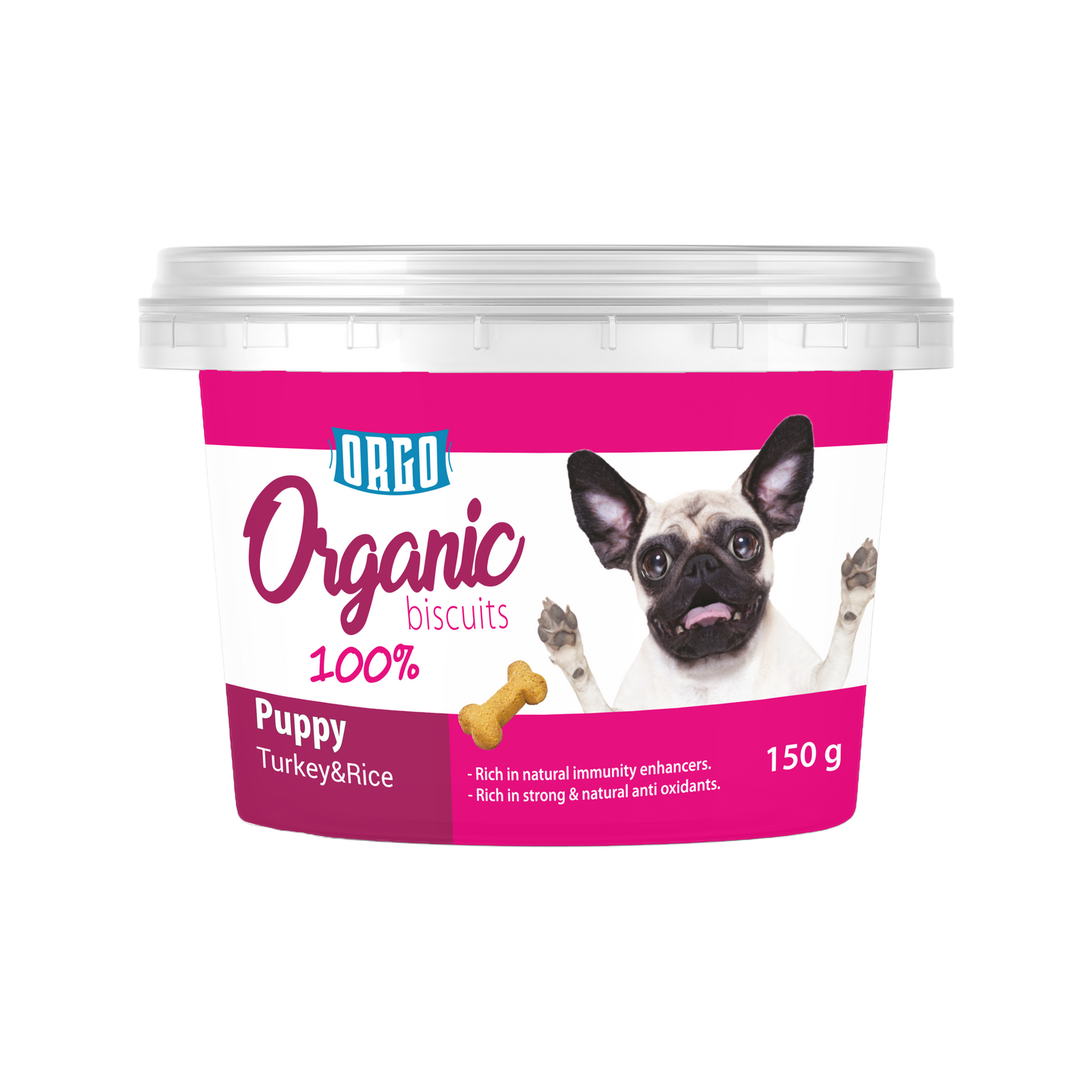 ORGO Organic Puppy Biscuits — 150 g (4 Recipes)