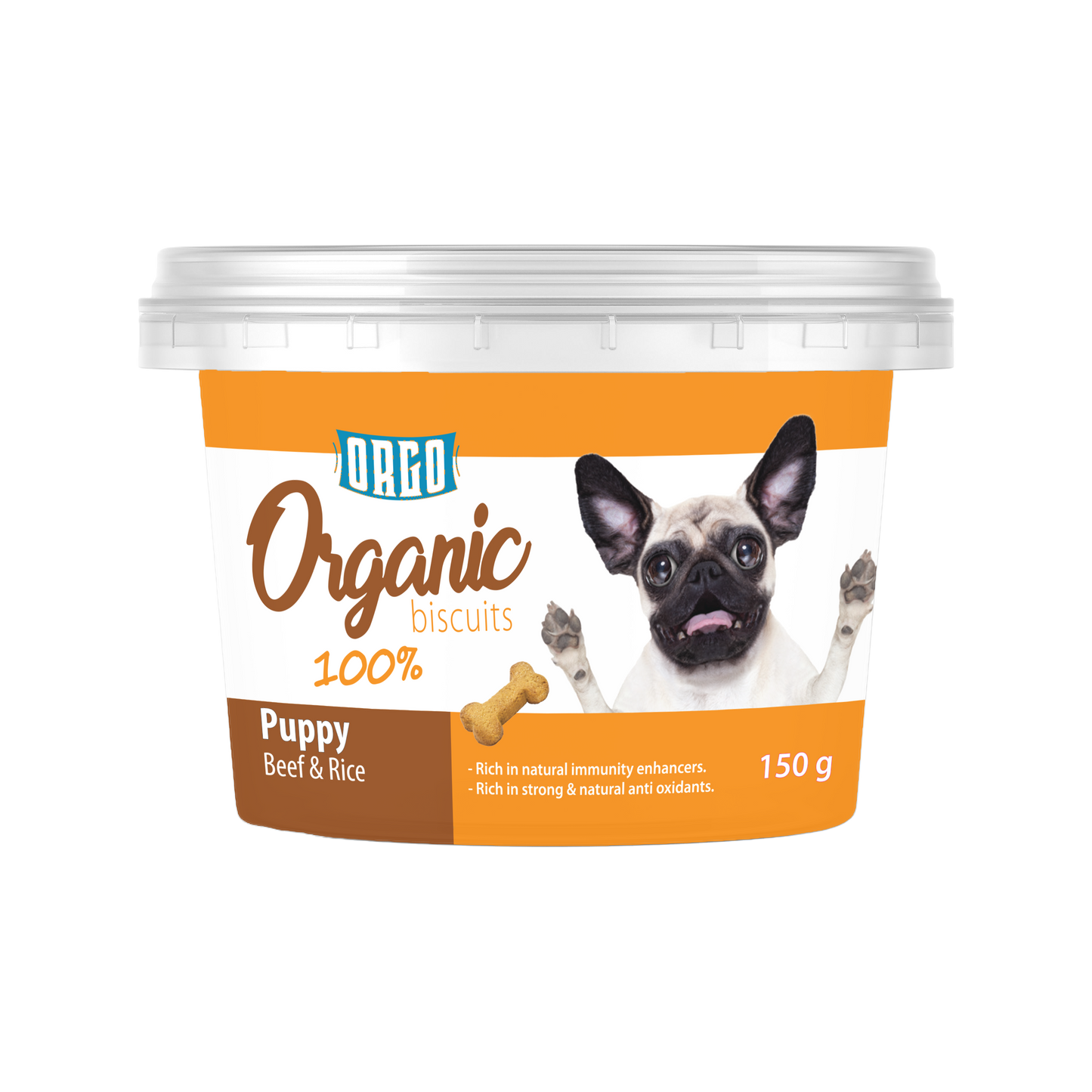 ORGO Organic Puppy Biscuits — 150 g (4 Recipes)
