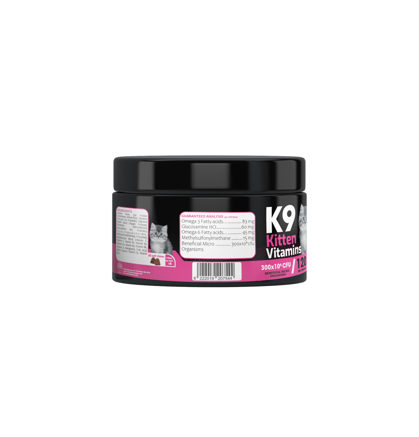 K9 Kitten Vitamins Soft Chews – Comprehensive Growth & Development Support for Kittens