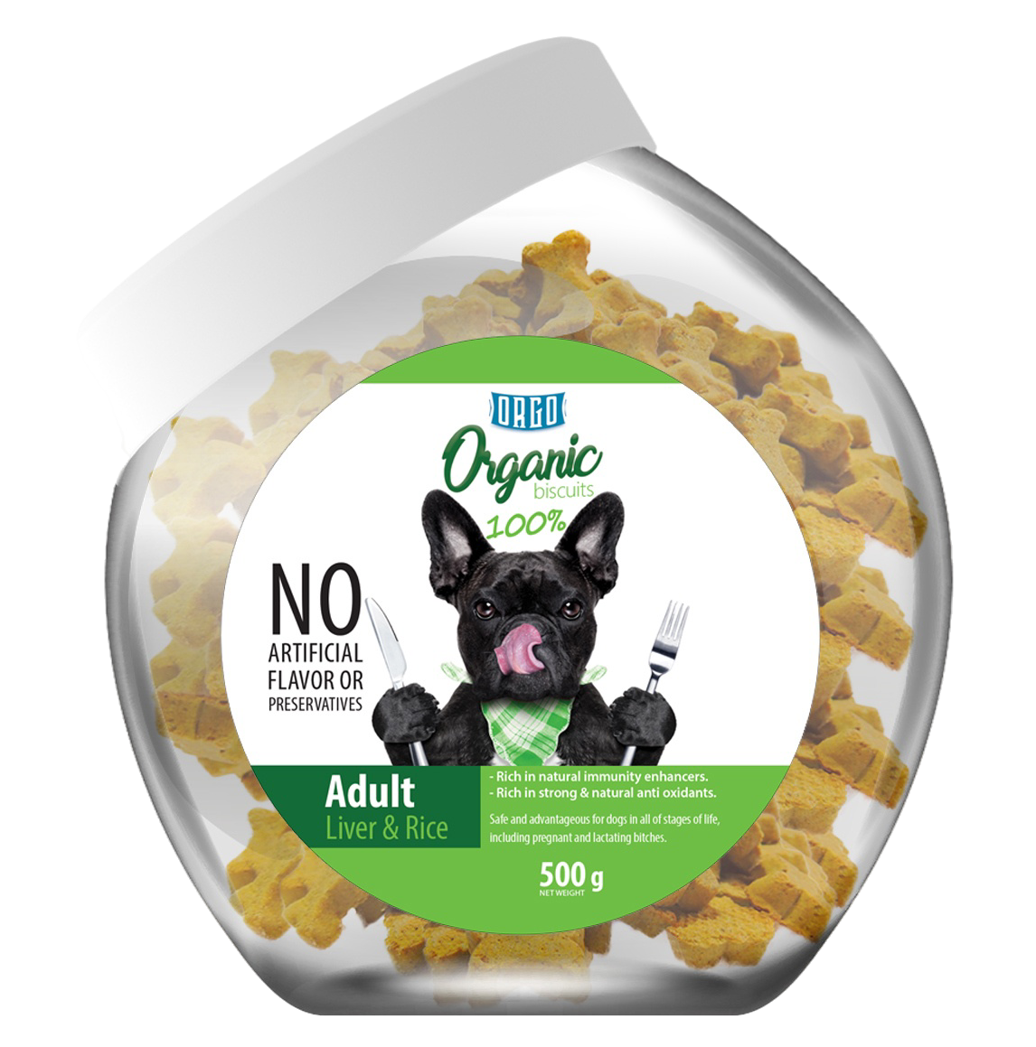 ORGO Organic Adult Biscuits — 500 g (4 Recipes)