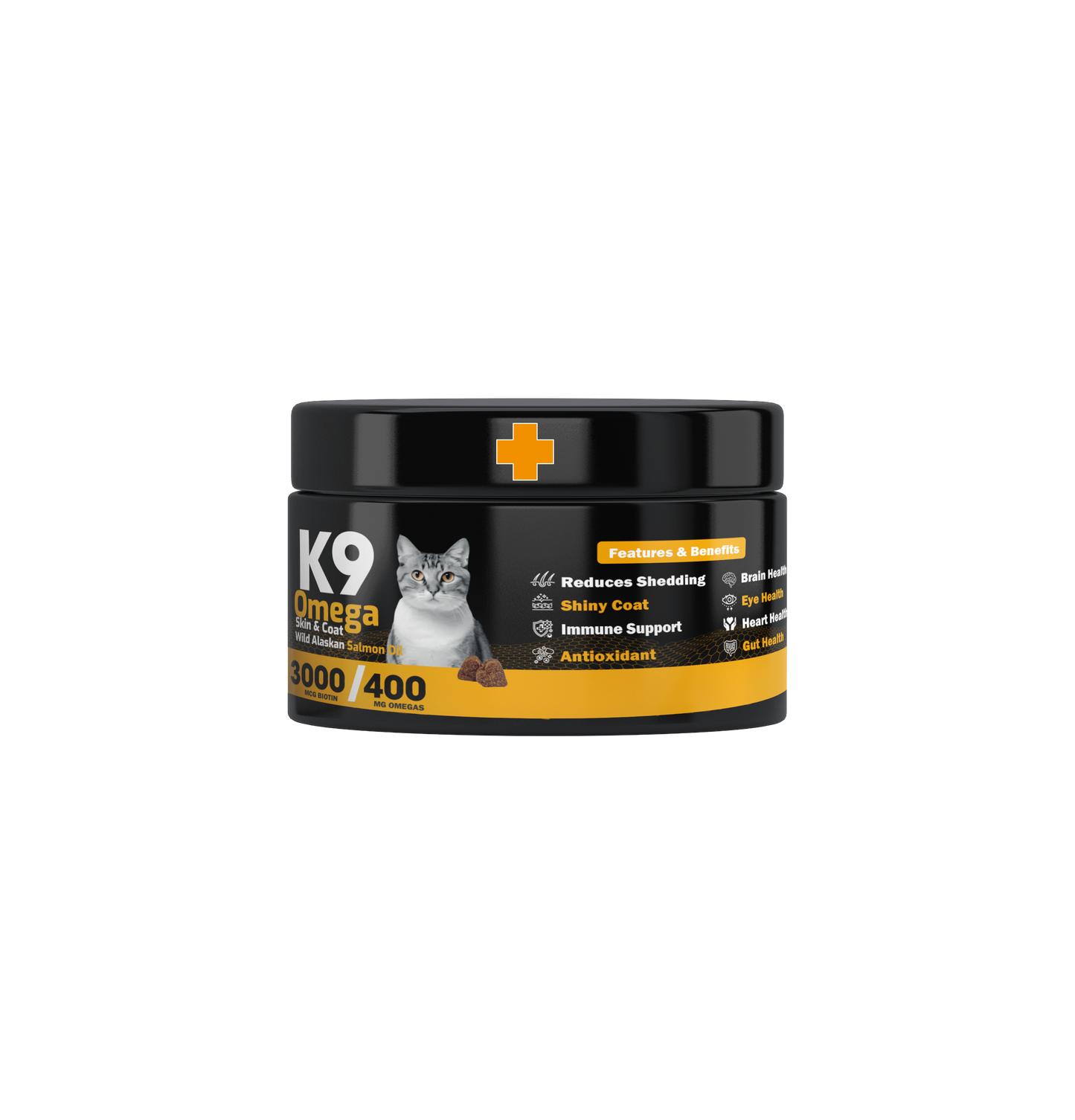 K9 Omega Soft Chews – Skin, Coat & Immune Support for Cats