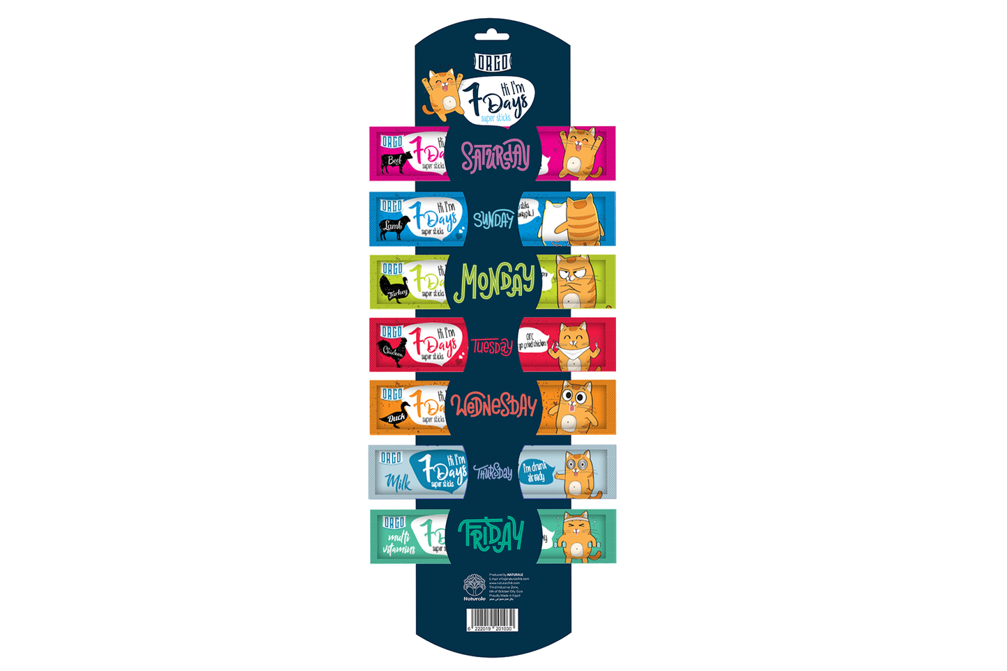 ORGO 7 Days – Rotating Flavor Treat Strip for Cats