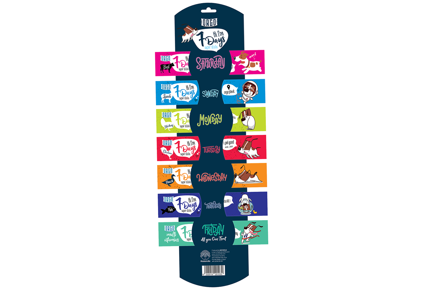 ORGO 7 Days – Rotating Flavor Treat Strip for Dogs