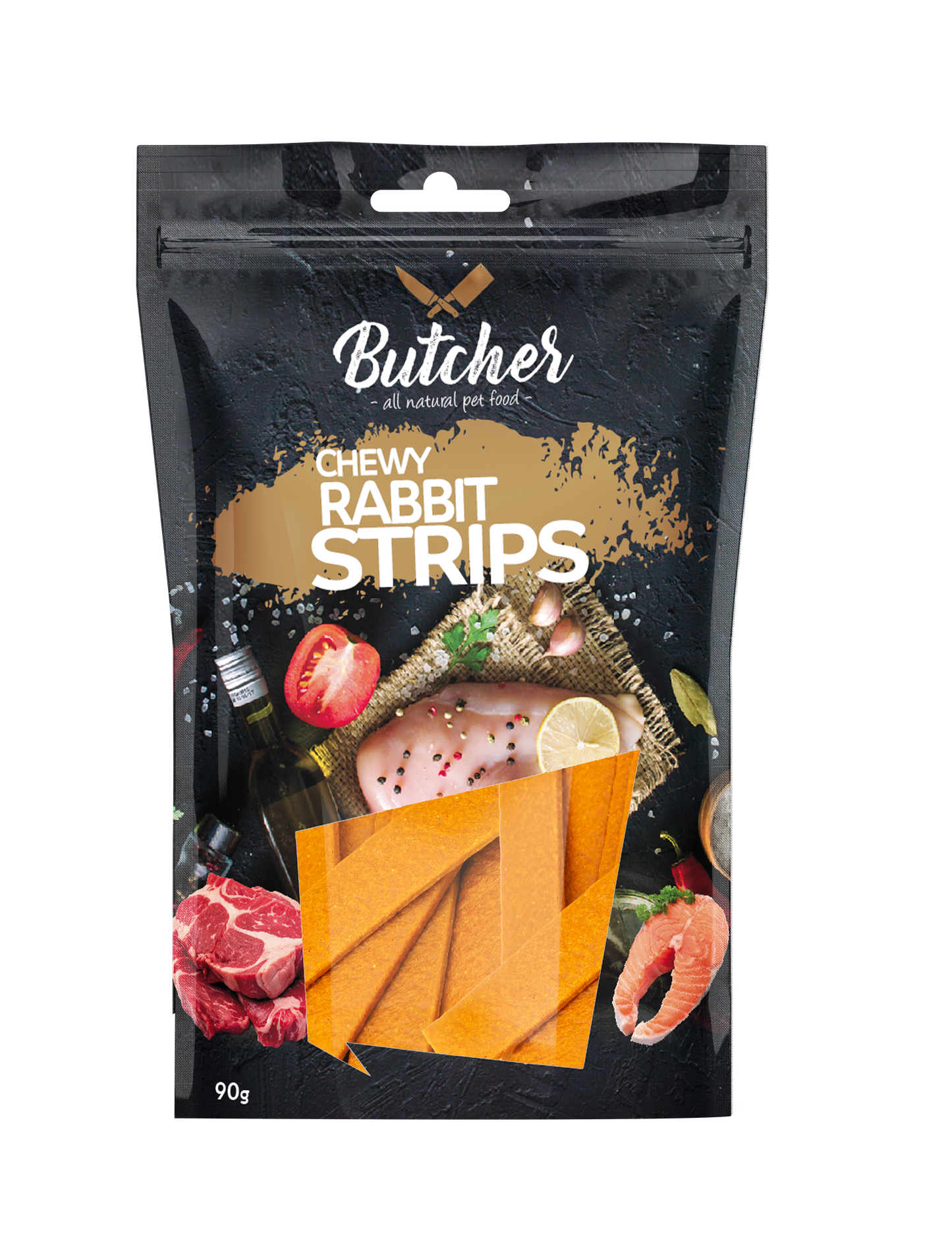Butcher Chewy Strips for Dogs – 90 g (5 Recipes)