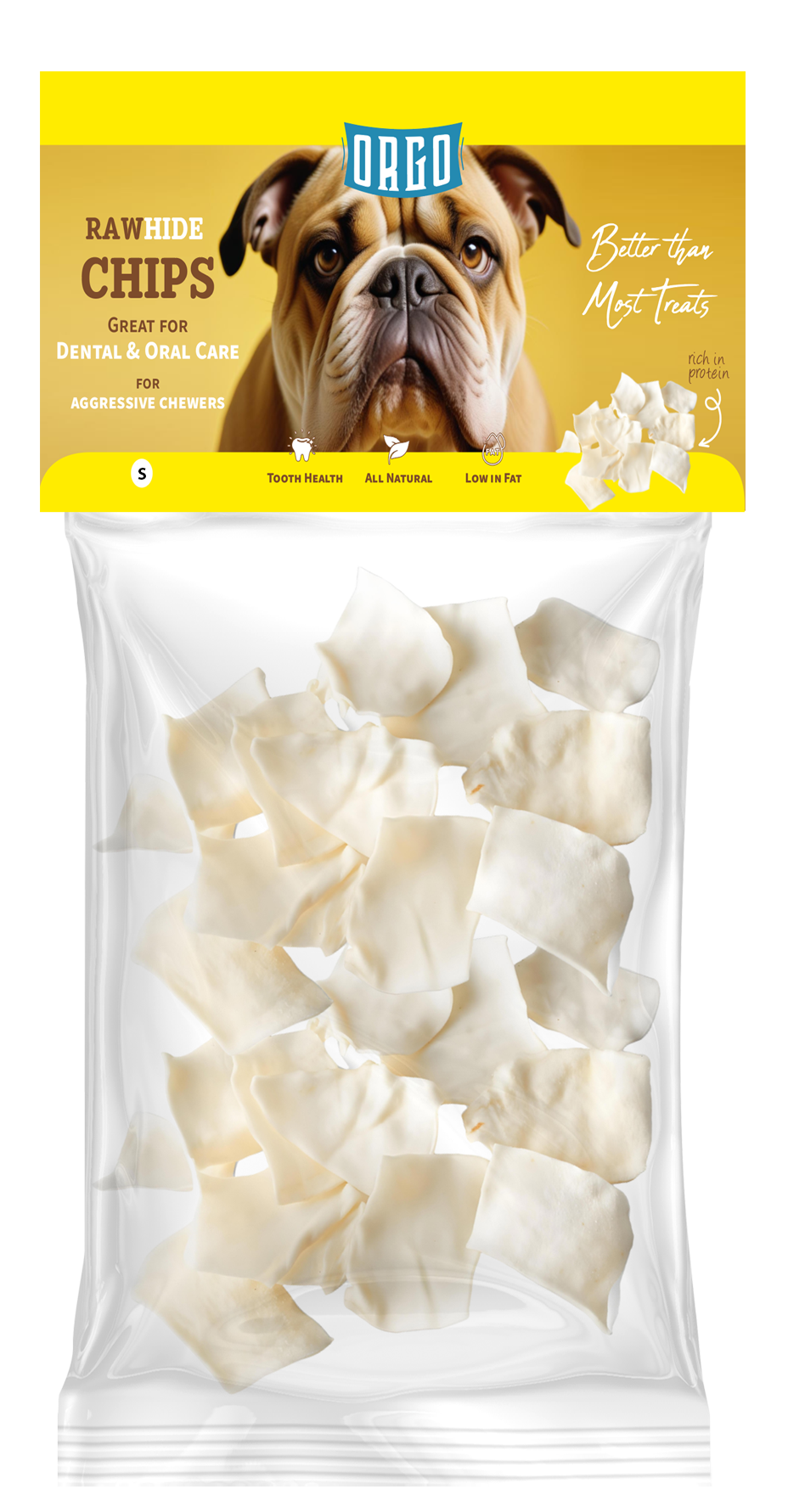 ORGO Rawhide Chips – 100 g