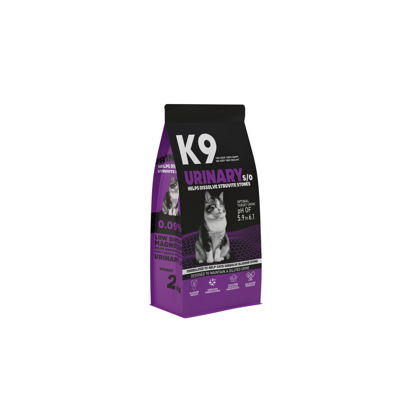 K9 Urinary S/O Veterinary Diet – Struvite-Dissolution Dry Food for Cats (500 g, 2 kg, 10 kg)