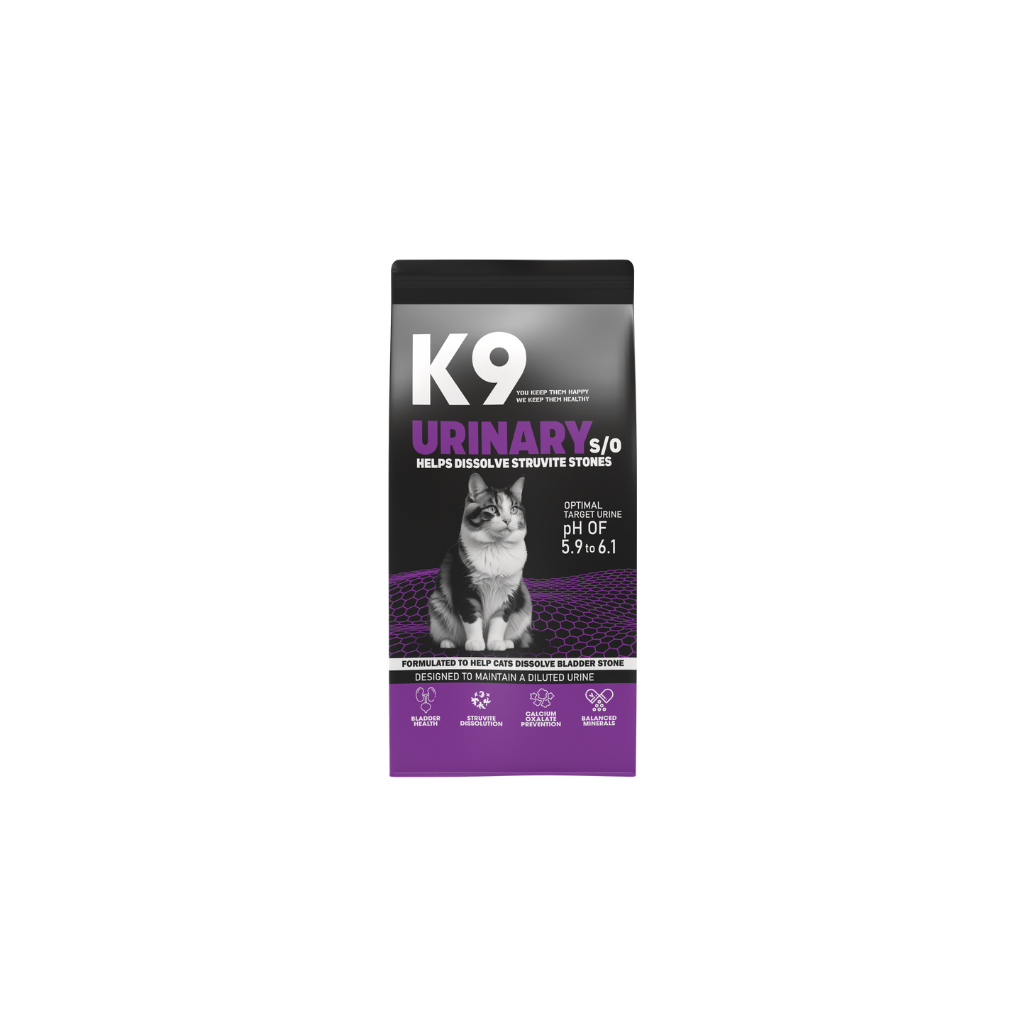 K9 Urinary S/O Veterinary Diet – Struvite-Dissolution Dry Food for Cats (500 g, 2 kg, 10 kg)