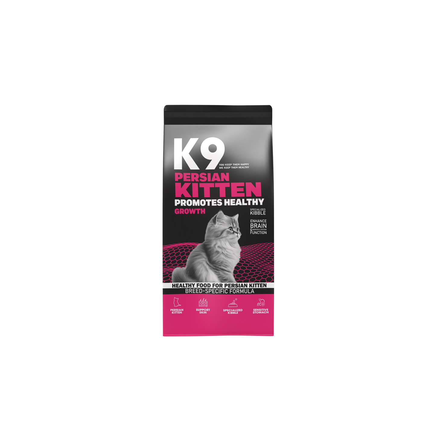 K9 Persian Kitten Formula – Breed-Specific Dry Food for Persian Kittens (500 g, 2 kg, 10 kg)