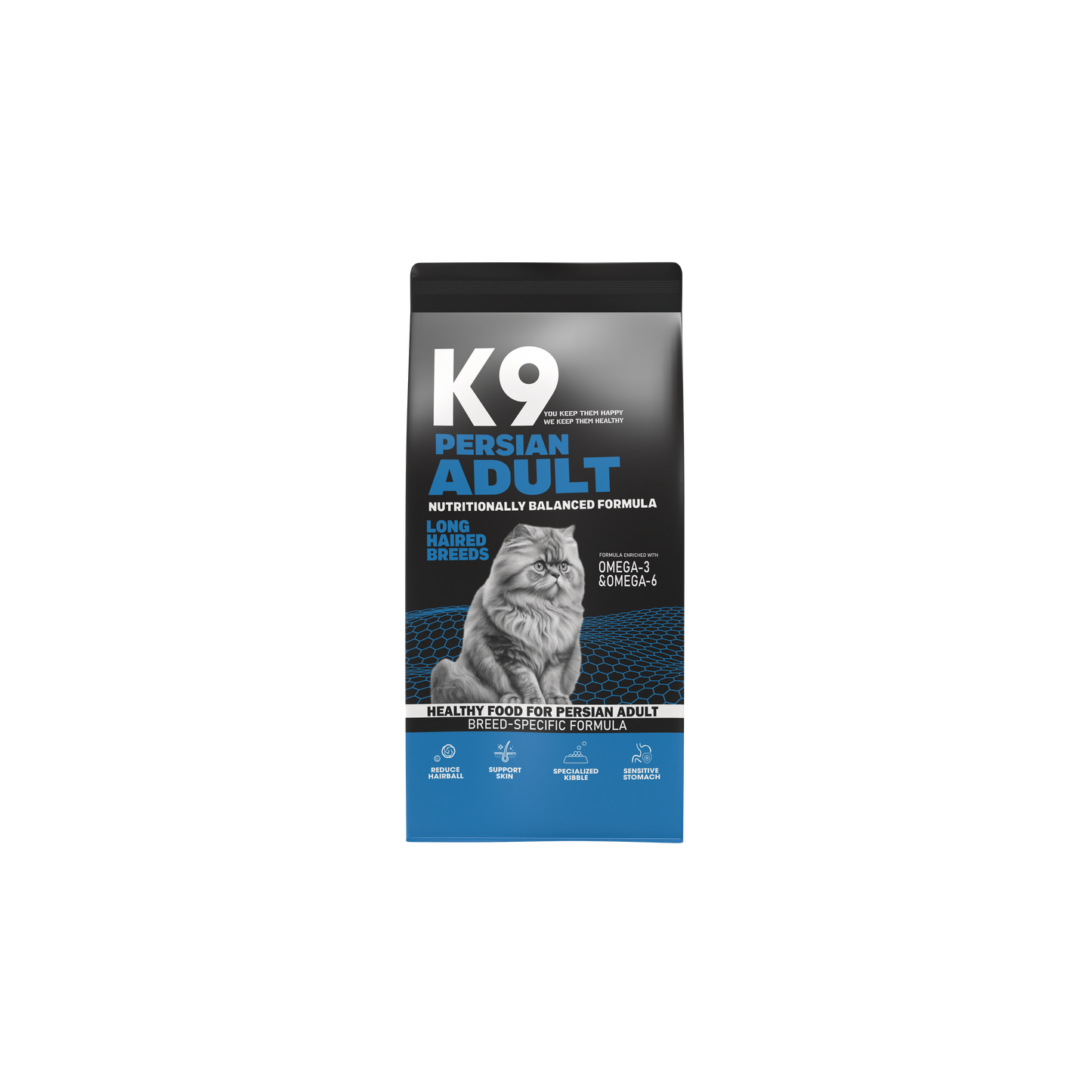 K9 Persian Adult Formula – Breed-Specific Dry Food for Long-Haired Cats (500 g, 2 kg, 10 kg)