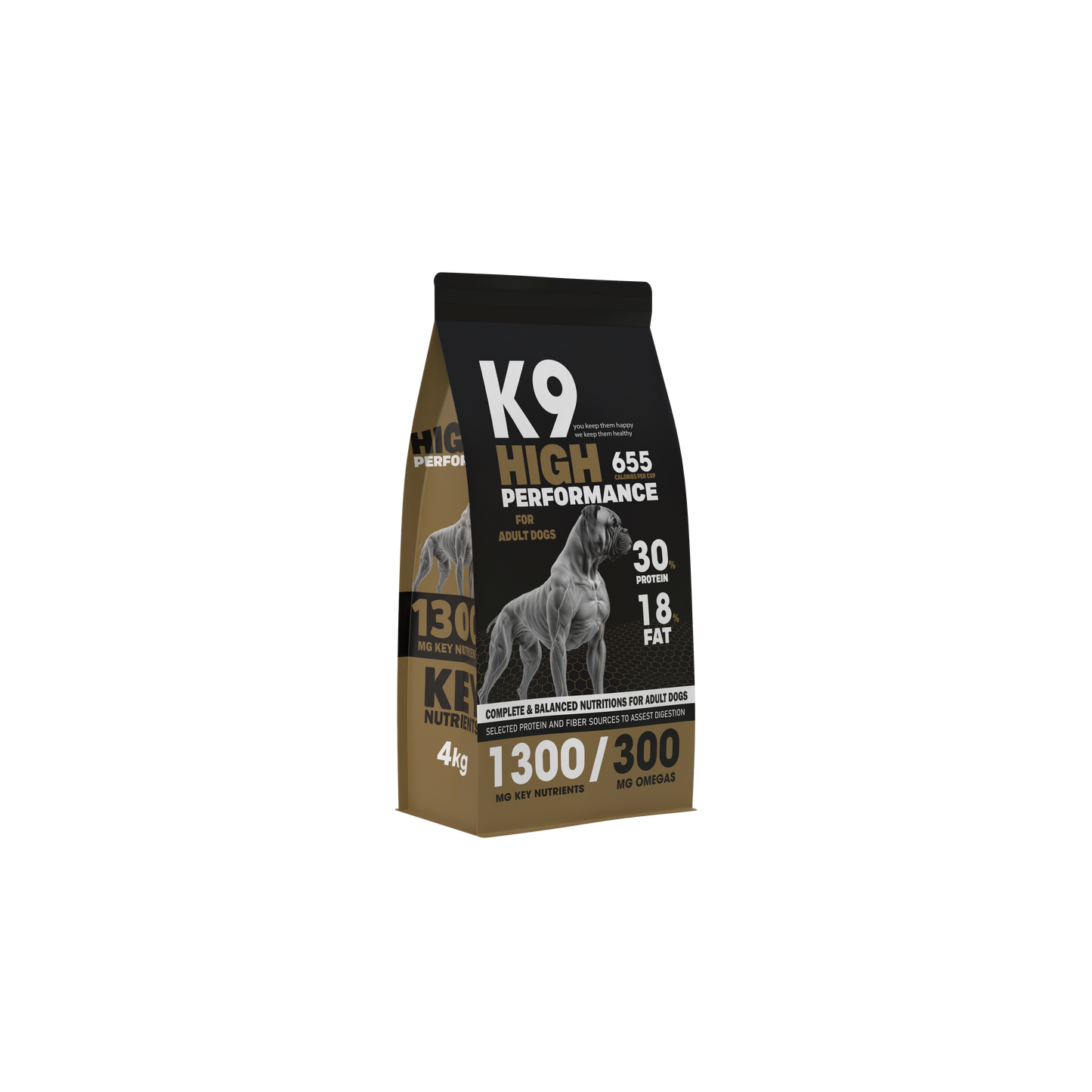 K9 High Performance 655 – Training Dry Food for Dogs (4 kg)