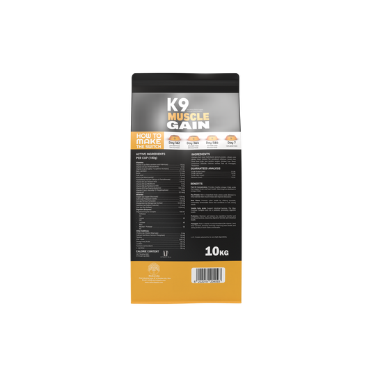 K9 Muscle Gain — Training Dry Food for Dogs (10 kg)