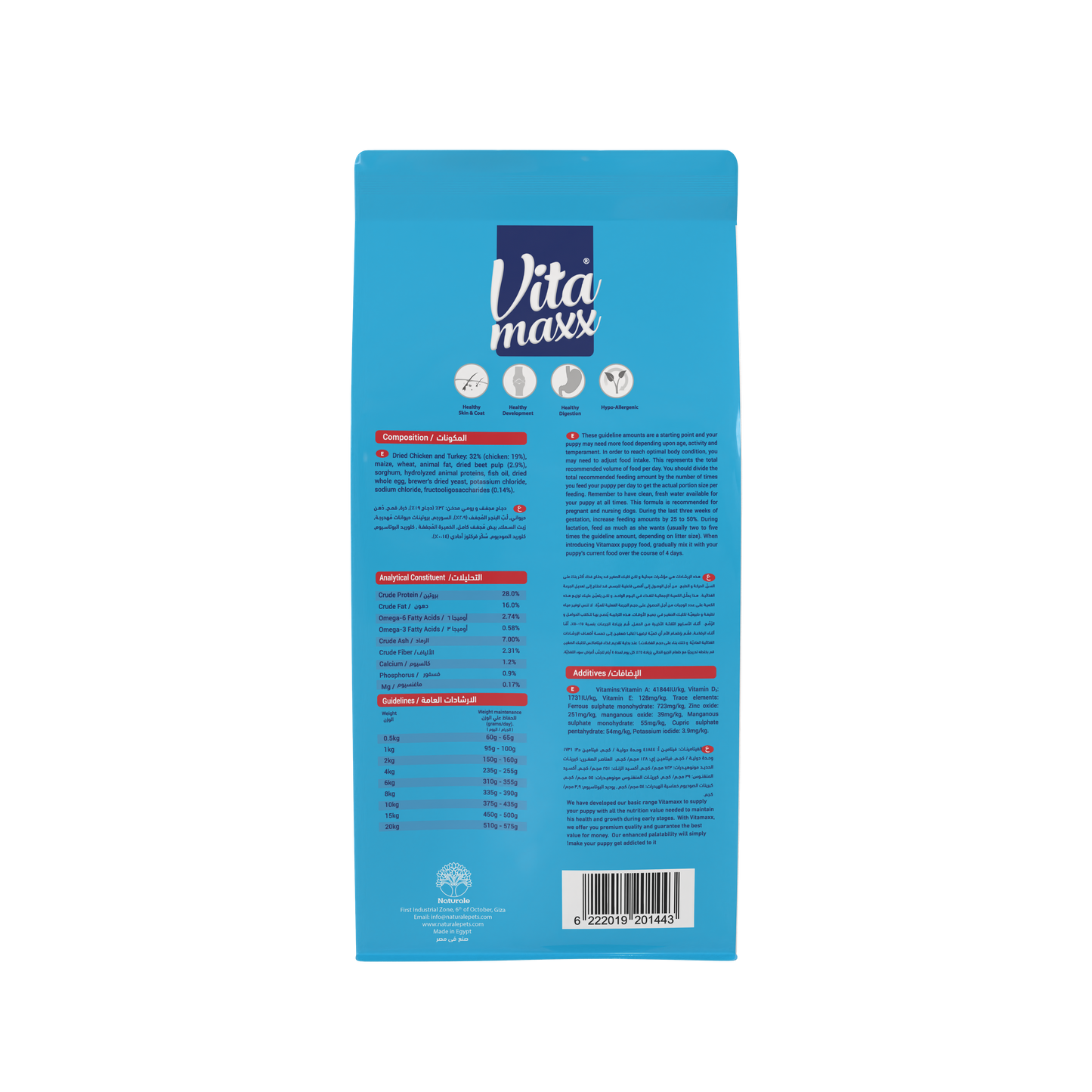 Vitamaxx Puppy Dry Food – Chicken & Turkey Recipe (4 kg)