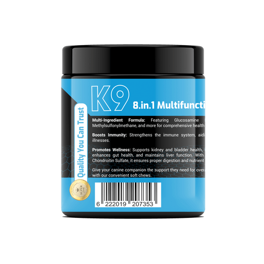 K9 8-in-1 Soft Chews – Multifunctional Daily Health Supplement for Dogs