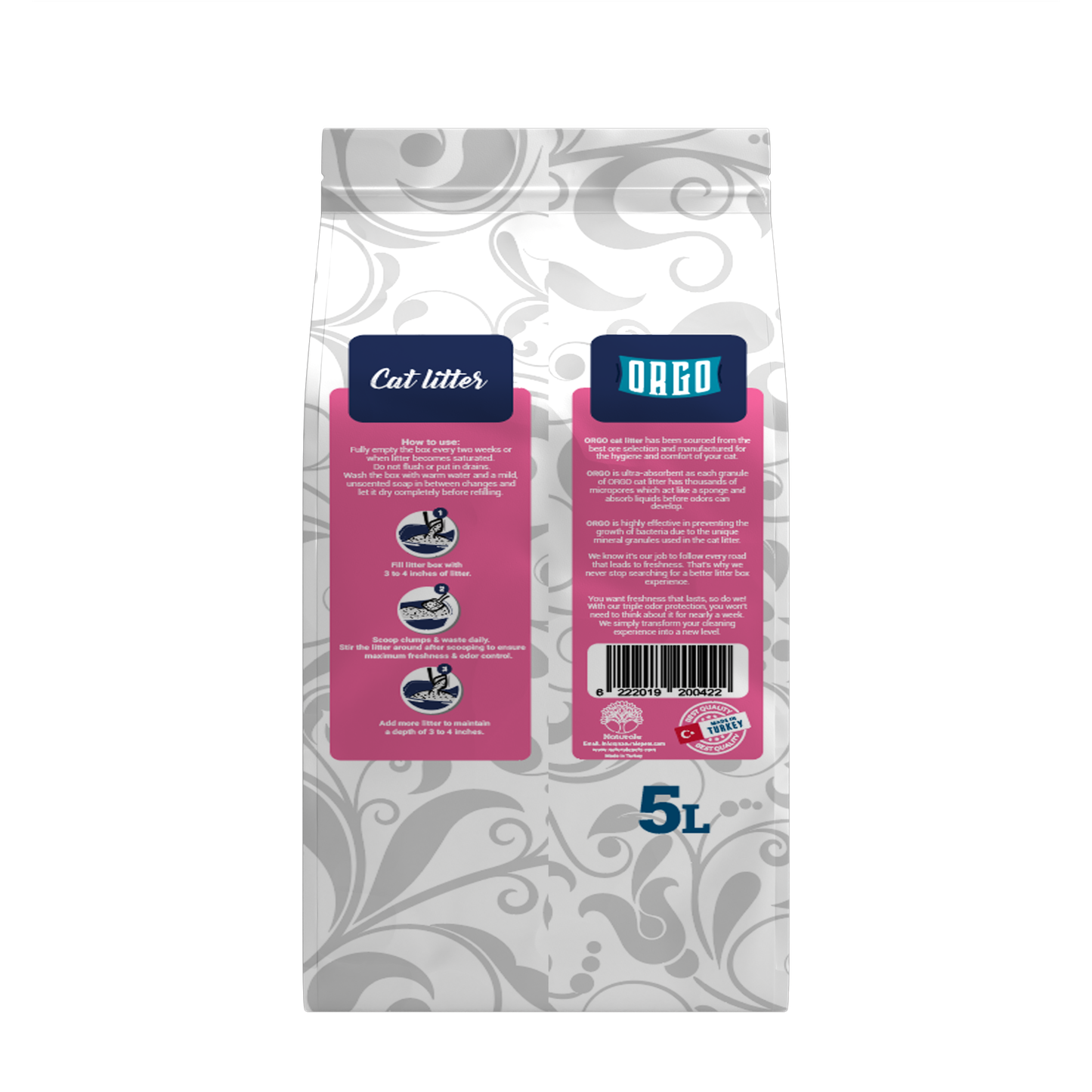ORGO Clumping Cat Litter – Lavender Calm 5 L