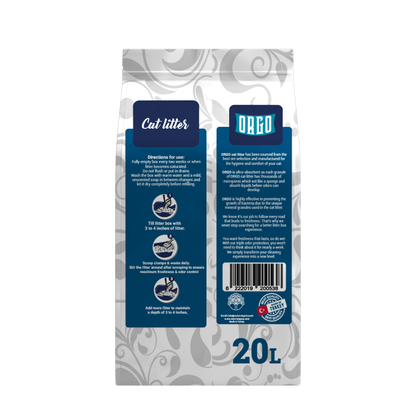 ORGO Clumping Cat Litter – Baby Powder Fresh 20 L