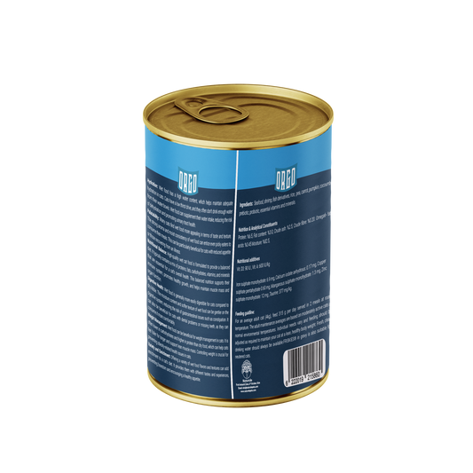 ORGO Wet Canned Cat Food – Seafood, Shrimp & Soup (Superfood Mix) for Adult Cats (1+ Years), 400 g