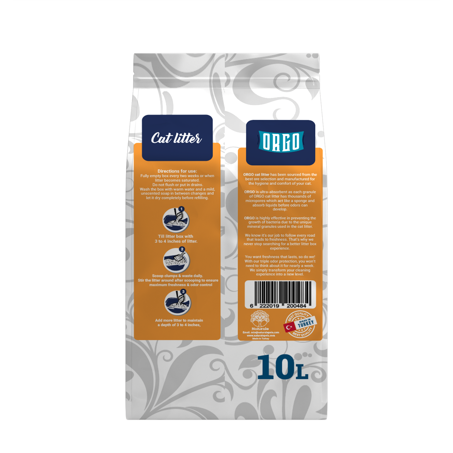 ORGO Clumping Cat Litter – Jasmine Bliss 10 L