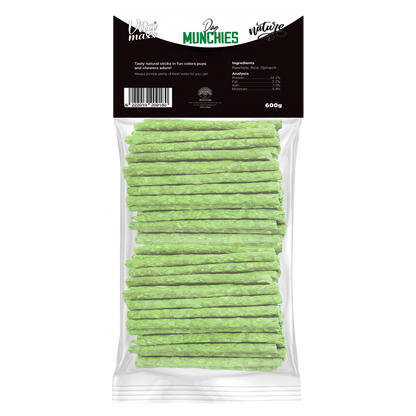 Vitamaxx Dog Munchies Long-Lasting Chewy Treats – Spinach (600 g)
