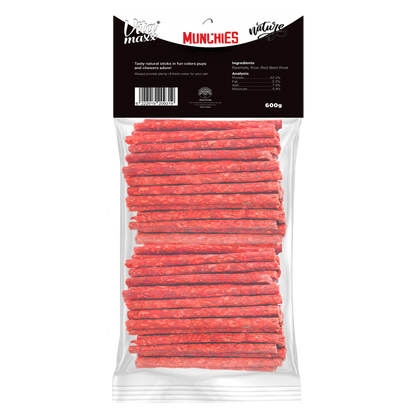 Vitamaxx Dog Munchies Long-Lasting Chewy Treats – Beetroot (600 g)