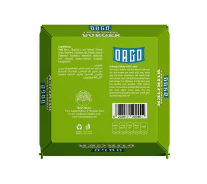 ORGO Gourmet Dog Burgers – 150 g (4 Recipes)