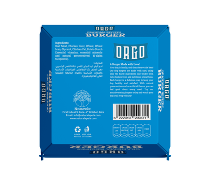 ORGO Gourmet Dog Burgers – 150 g (4 Recipes)