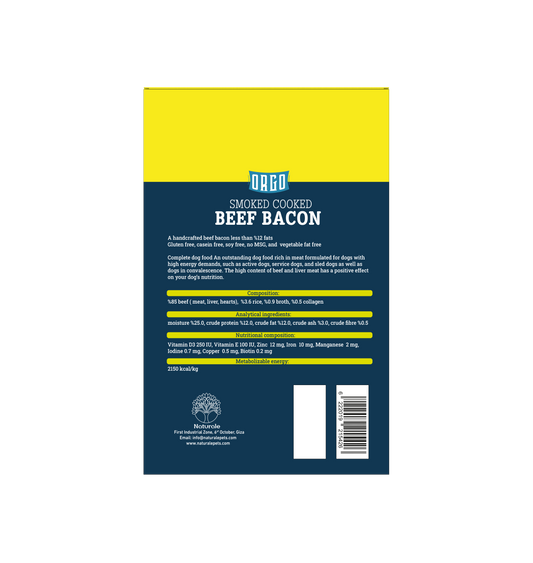 ORGO Real Meat™ Smoked Beef Bacon For Dogs – 150 g