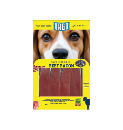 ORGO Real Meat™ Smoked Beef Bacon For Dogs – 150 g