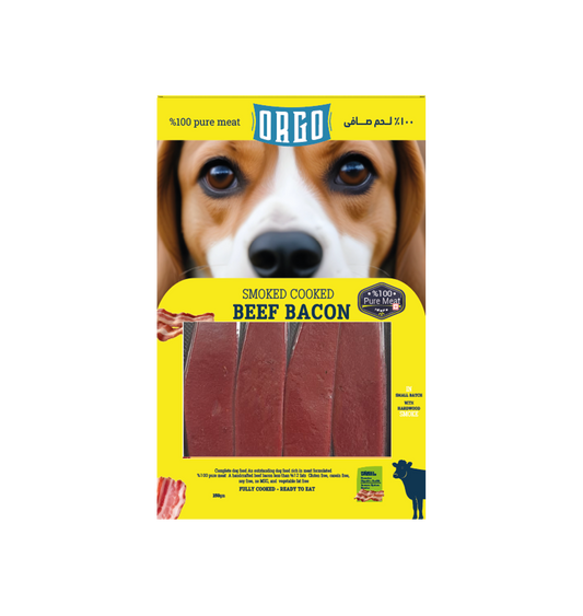 ORGO Real Meat™ Smoked Beef Bacon For Dogs – 150 g