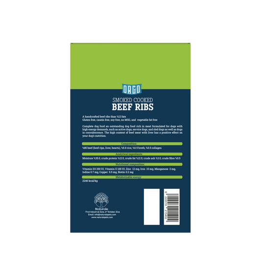 ORGO Real Meat™ Smoked Beef Ribs For Dogs – 150 g