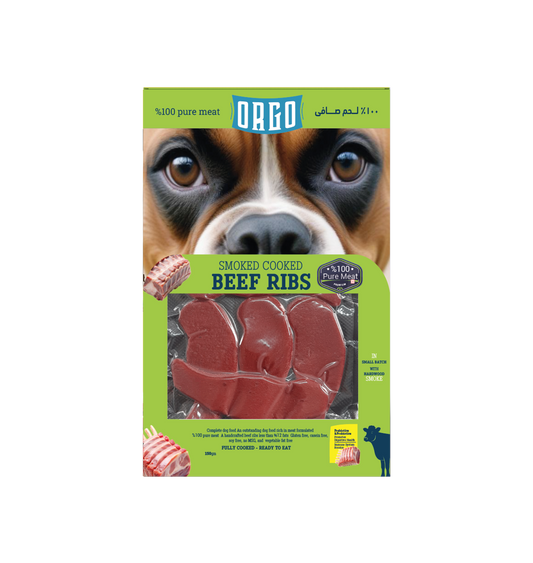 ORGO Real Meat™ Smoked Beef Ribs For Dogs – 150 g