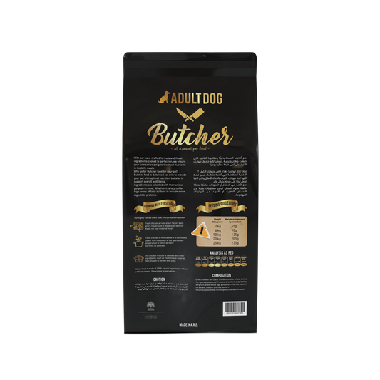 Butcher Adult Dog Dry Food – Chicken & Duck Recipe, 20kg