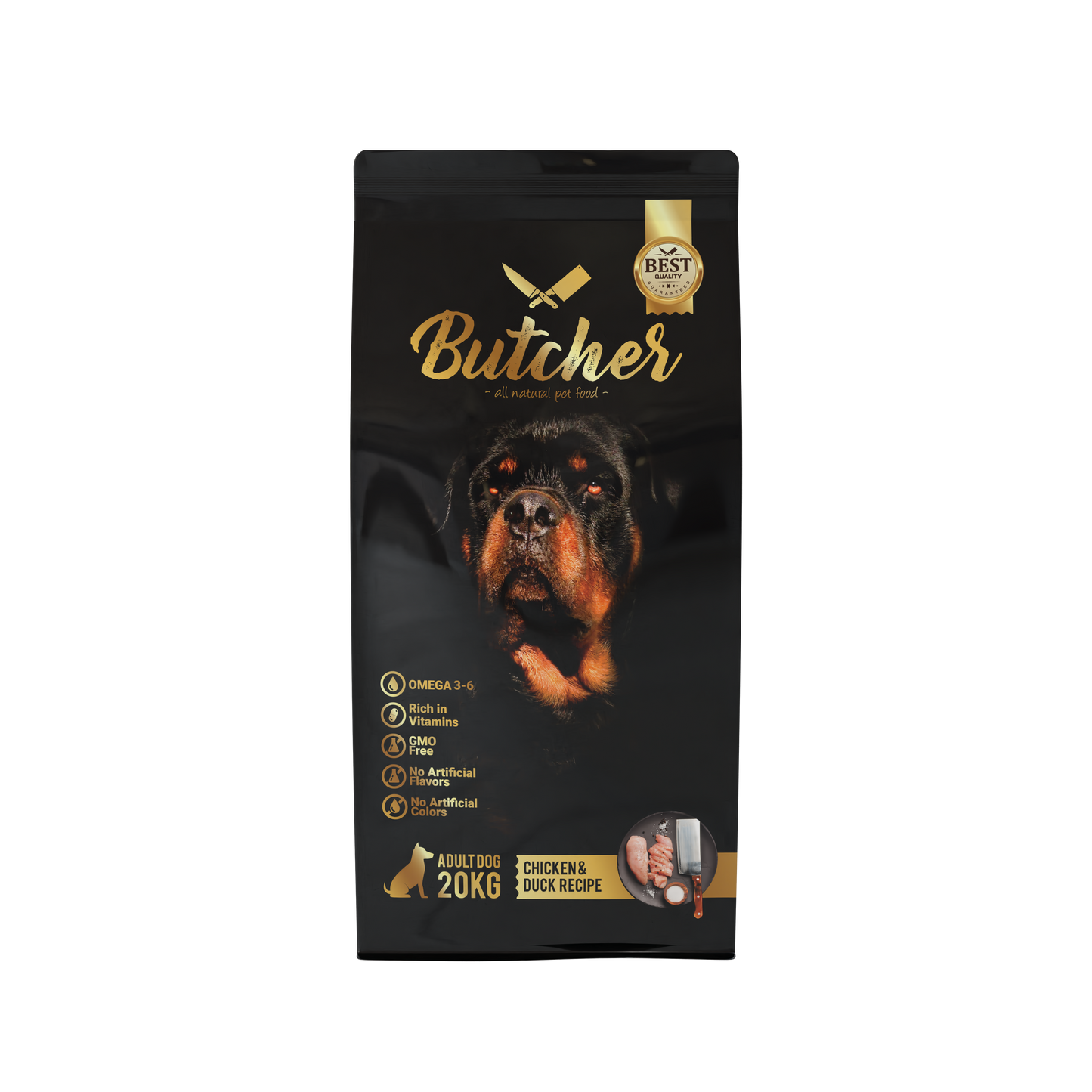 Butcher Adult Dog Dry Food – Chicken & Duck Recipe, 20kg