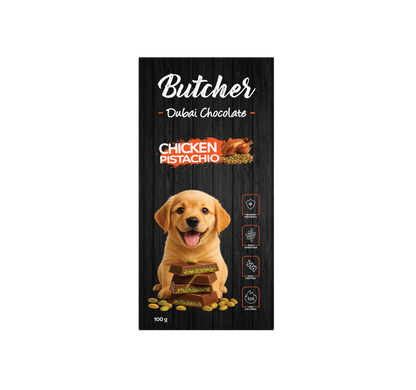 Butcher Dubai Chocolate – Beef, Duck, Rabbit or Chicken, 100 g
