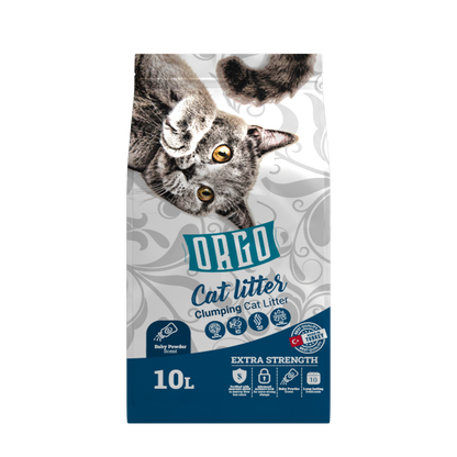 ORGO Clumping Cat Litter – Baby Powder Fresh 10 L