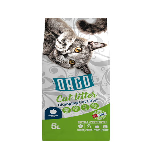ORGO Clumping Cat Litter – Green Apple Fresh 5 L