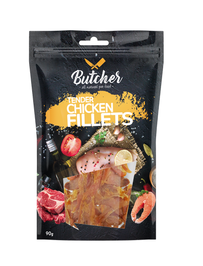 Butcher Tender Fillets for Dogs – 90 g (4 Recipes)